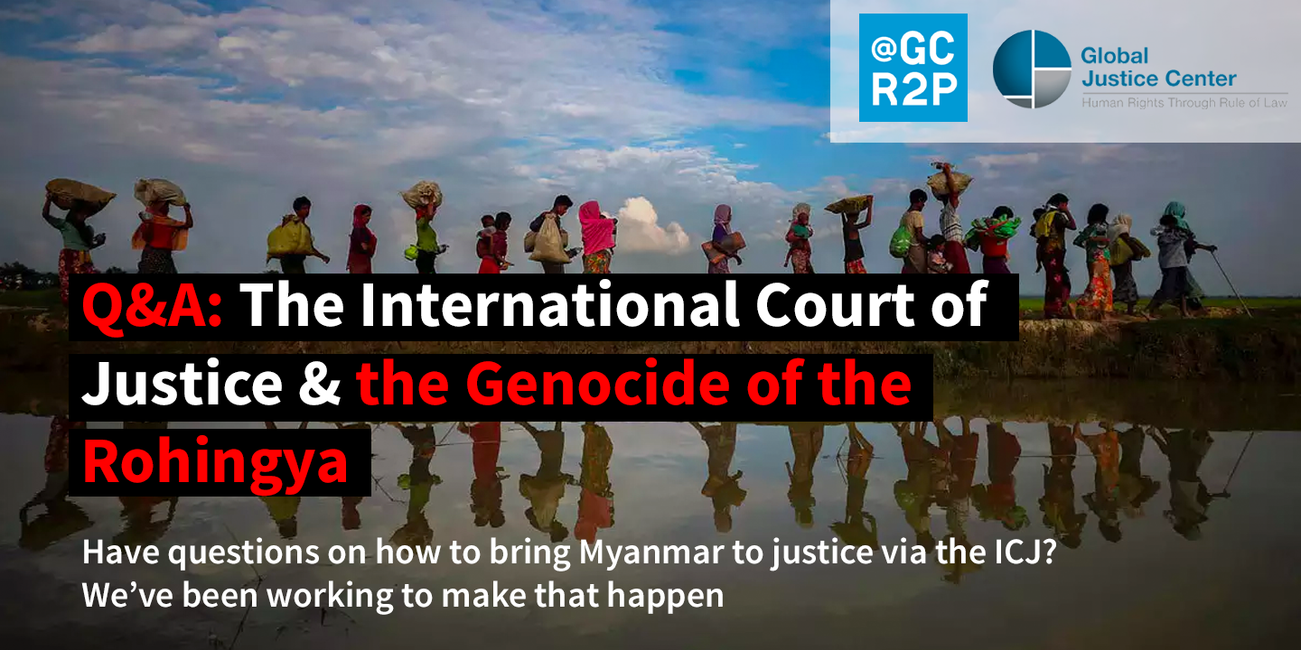 Qanda The International Court Of Justice And The Genocide Of The Rohingya Global Centre For The 